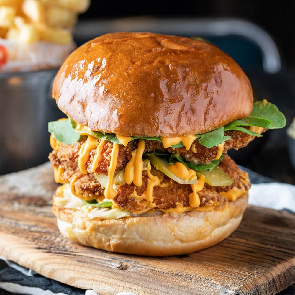 Çıtır tavuk burger